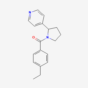 molecular formula C18H20N2O B7493578 (4-Ethylphenyl)-(2-pyridin-4-ylpyrrolidin-1-yl)methanone 