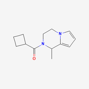 molecular formula C13H18N2O B7493587 cyclobutyl-(1-methyl-3,4-dihydro-1H-pyrrolo[1,2-a]pyrazin-2-yl)methanone 