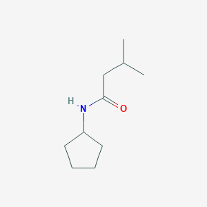molecular formula C10H19NO B7493615 N-cyclopentyl-3-methylbutanamide 