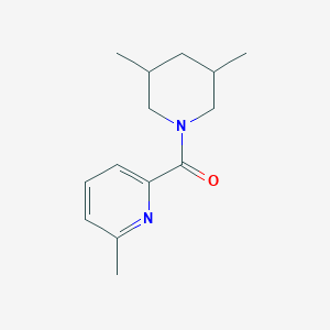 molecular formula C14H20N2O B7493629 (3,5-Dimethylpiperidin-1-yl)-(6-methylpyridin-2-yl)methanone 