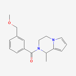 molecular formula C17H20N2O2 B7493655 [3-(methoxymethyl)phenyl]-(1-methyl-3,4-dihydro-1H-pyrrolo[1,2-a]pyrazin-2-yl)methanone 