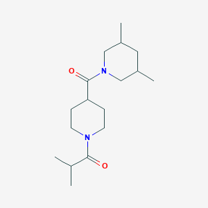 1-[4-(3,5-Dimethylpiperidine-1-carbonyl)piperidin-1-yl]-2-methylpropan-1-one