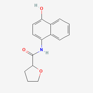 molecular formula C15H15NO3 B7493807 N-(4-hydroxynaphthalen-1-yl)oxolane-2-carboxamide 