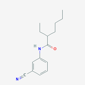 molecular formula C15H20N2O B7493810 N-(3-cyanophenyl)-2-ethylhexanamide 