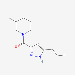 (3-methylpiperidin-1-yl)-(5-propyl-1H-pyrazol-3-yl)methanone