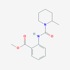 molecular formula C15H20N2O3 B7493853 Methyl 2-[(2-methylpiperidine-1-carbonyl)amino]benzoate 