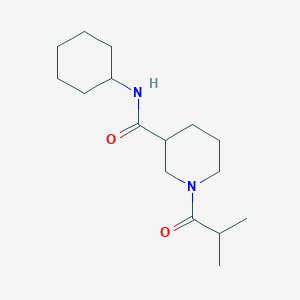 N-cyclohexyl-1-(2-methylpropanoyl)piperidine-3-carboxamide