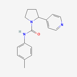 molecular formula C17H19N3O B7493888 N-(4-methylphenyl)-2-pyridin-4-ylpyrrolidine-1-carboxamide 