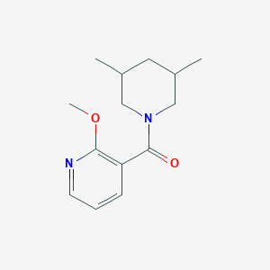 molecular formula C14H20N2O2 B7493936 (3,5-Dimethylpiperidin-1-yl)-(2-methoxypyridin-3-yl)methanone 