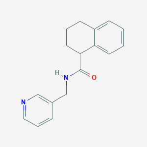 molecular formula C17H18N2O B7493959 N-(pyridin-3-ylmethyl)-1,2,3,4-tetrahydronaphthalene-1-carboxamide 