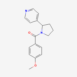 molecular formula C17H18N2O2 B7494001 (4-Methoxyphenyl)-(2-pyridin-4-ylpyrrolidin-1-yl)methanone 