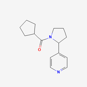 molecular formula C15H20N2O B7494010 Cyclopentyl-(2-pyridin-4-ylpyrrolidin-1-yl)methanone 