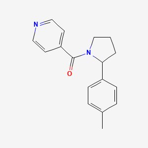 molecular formula C17H18N2O B7494021 [2-(4-Methylphenyl)pyrrolidin-1-yl]-pyridin-4-ylmethanone 