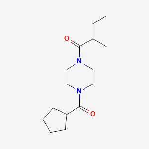 1-[4-(Cyclopentanecarbonyl)piperazin-1-yl]-2-methylbutan-1-one