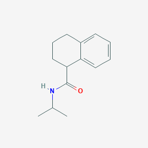 molecular formula C14H19NO B7494049 N-propan-2-yl-1,2,3,4-tetrahydronaphthalene-1-carboxamide 