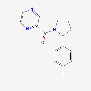 molecular formula C16H17N3O B7494059 [2-(4-Methylphenyl)pyrrolidin-1-yl]-pyrazin-2-ylmethanone 