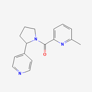 molecular formula C16H17N3O B7494066 (6-Methylpyridin-2-yl)-(2-pyridin-4-ylpyrrolidin-1-yl)methanone 