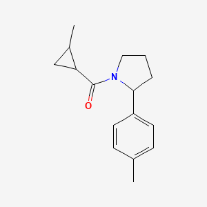 molecular formula C16H21NO B7494074 (2-Methylcyclopropyl)-[2-(4-methylphenyl)pyrrolidin-1-yl]methanone 