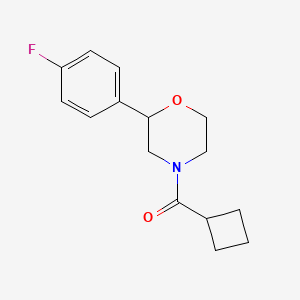 molecular formula C15H18FNO2 B7494106 Cyclobutyl-[2-(4-fluorophenyl)morpholin-4-yl]methanone 