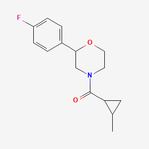 [2-(4-Fluorophenyl)morpholin-4-yl]-(2-methylcyclopropyl)methanone