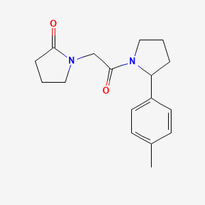 molecular formula C17H22N2O2 B7494117 1-[2-[2-(4-Methylphenyl)pyrrolidin-1-yl]-2-oxoethyl]pyrrolidin-2-one 
