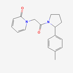 molecular formula C18H20N2O2 B7494123 1-[2-[2-(4-Methylphenyl)pyrrolidin-1-yl]-2-oxoethyl]pyridin-2-one 