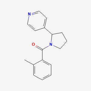 (2-Methylphenyl)-(2-pyridin-4-ylpyrrolidin-1-yl)methanone