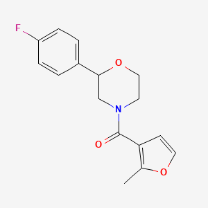 molecular formula C16H16FNO3 B7494147 [2-(4-Fluorophenyl)morpholin-4-yl]-(2-methylfuran-3-yl)methanone 