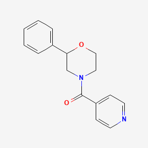 molecular formula C16H16N2O2 B7494170 (2-Phenylmorpholin-4-yl)-pyridin-4-ylmethanone 