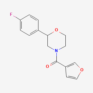 [2-(4-Fluorophenyl)morpholin-4-yl]-(furan-3-yl)methanone