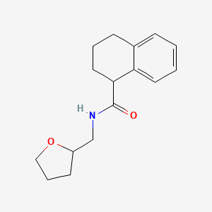 N-(oxolan-2-ylmethyl)-1,2,3,4-tetrahydronaphthalene-1-carboxamide