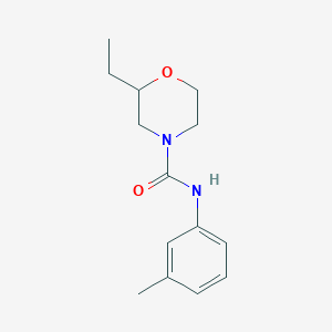 molecular formula C14H20N2O2 B7494206 2-ethyl-N-(3-methylphenyl)morpholine-4-carboxamide 