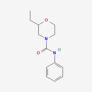 molecular formula C13H18N2O2 B7494239 2-ethyl-N-phenylmorpholine-4-carboxamide 