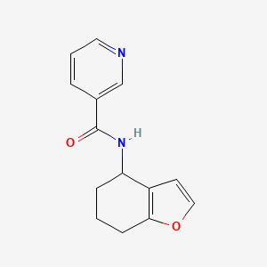 N-(4,5,6,7-tetrahydro-1-benzofuran-4-yl)pyridine-3-carboxamide