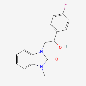 1-[2-(4-Fluorophenyl)-2-hydroxyethyl]-3-methylbenzimidazol-2-one