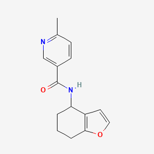 molecular formula C15H16N2O2 B7494309 6-methyl-N-(4,5,6,7-tetrahydro-1-benzofuran-4-yl)pyridine-3-carboxamide 