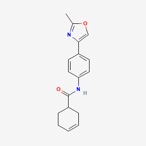 N-[4-(2-methyl-1,3-oxazol-4-yl)phenyl]cyclohex-3-ene-1-carboxamide