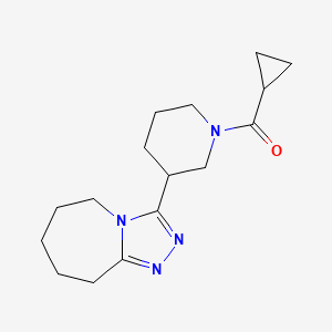 cyclopropyl-[3-(6,7,8,9-tetrahydro-5H-[1,2,4]triazolo[4,3-a]azepin-3-yl)piperidin-1-yl]methanone