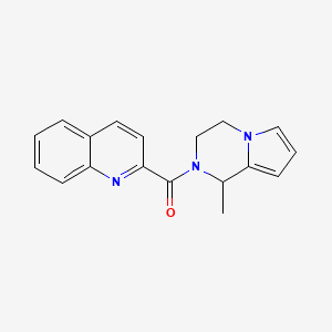 molecular formula C18H17N3O B7494408 (1-methyl-3,4-dihydro-1H-pyrrolo[1,2-a]pyrazin-2-yl)-quinolin-2-ylmethanone 