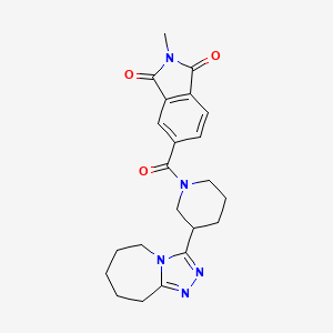 2-methyl-5-[3-(6,7,8,9-tetrahydro-5H-[1,2,4]triazolo[4,3-a]azepin-3-yl)piperidine-1-carbonyl]isoindole-1,3-dione