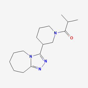 2-methyl-1-[3-(6,7,8,9-tetrahydro-5H-[1,2,4]triazolo[4,3-a]azepin-3-yl)piperidin-1-yl]propan-1-one