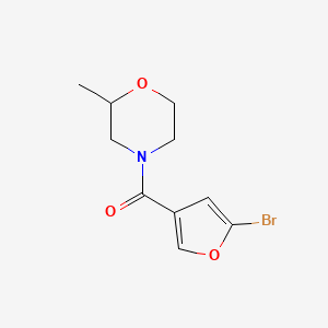 molecular formula C10H12BrNO3 B7494438 (5-Bromofuran-3-yl)-(2-methylmorpholin-4-yl)methanone 