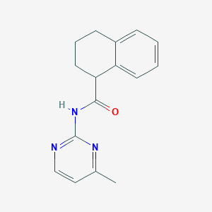 molecular formula C16H17N3O B7494452 N-(4-methylpyrimidin-2-yl)-1,2,3,4-tetrahydronaphthalene-1-carboxamide 