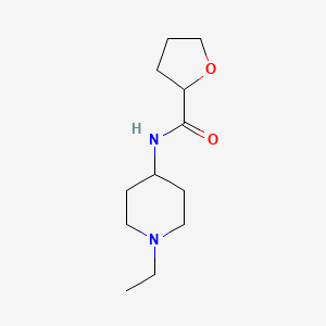 molecular formula C12H22N2O2 B7494472 N-(1-ethylpiperidin-4-yl)oxolane-2-carboxamide 