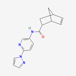 N-(6-pyrazol-1-ylpyridin-3-yl)bicyclo[2.2.1]hept-5-ene-2-carboxamide