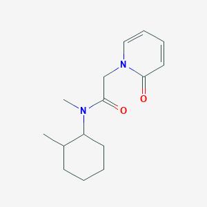 molecular formula C15H22N2O2 B7494507 N-methyl-N-(2-methylcyclohexyl)-2-(2-oxopyridin-1-yl)acetamide 