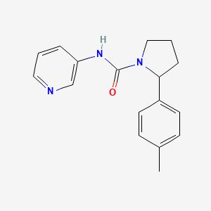 molecular formula C17H19N3O B7494515 2-(4-methylphenyl)-N-pyridin-3-ylpyrrolidine-1-carboxamide 