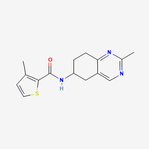 molecular formula C15H17N3OS B7494562 3-methyl-N-(2-methyl-5,6,7,8-tetrahydroquinazolin-6-yl)thiophene-2-carboxamide 