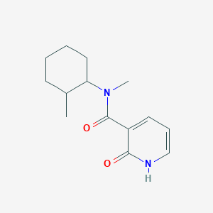 molecular formula C14H20N2O2 B7494566 N-methyl-N-(2-methylcyclohexyl)-2-oxo-1H-pyridine-3-carboxamide 