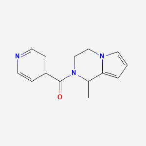 molecular formula C14H15N3O B7494582 (1-methyl-3,4-dihydro-1H-pyrrolo[1,2-a]pyrazin-2-yl)-pyridin-4-ylmethanone 